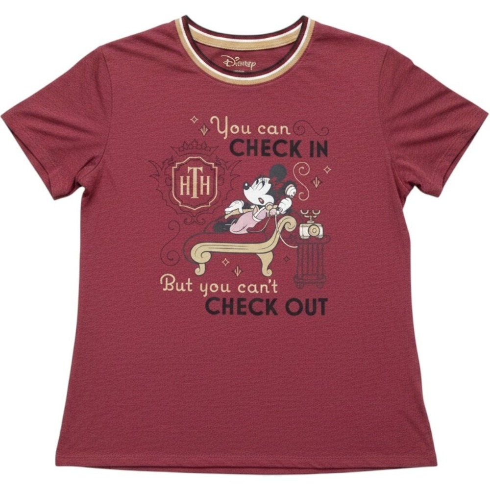 Disney Parks Tower of Terror Minnie Womens Ladies Tee T Shirt Top XXL New